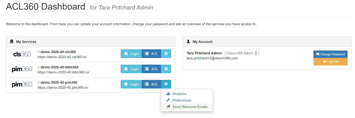 Bulk send welcome email